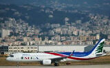 Middle East Airlines' A321NEO plane is seen on the tarmac of Rafik Hariri international airport in the Lebanese capital Beirut, on August 10, 2022. (Roy Issa/AFP)