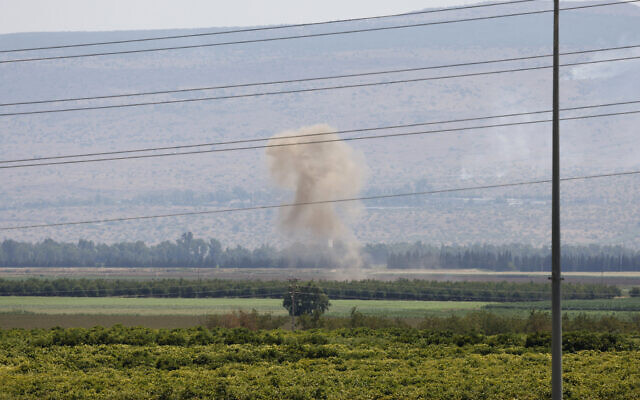 Smoke billows after a hit from a rocket fired from southern Lebanon over the Upper Galilee region in northern Israel on July 4, 2024 (Jalaa MAREY / AFP) Smoke billows after a hit from a rocket fired from southern Lebanon over the Upper Galilee region in northern Israel on July 4, 2024 (Jalaa MAREY / AFP)
