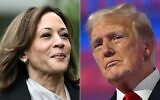 This combination of pictures created on July 22, 2024, shows US Vice President Kamala Harris and former US president Donald Trump. (Brendan Smialowski and Patrick T. Fallon/AFP)