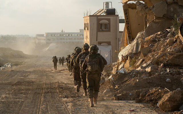 IDF troops on the ground in the Gaza Strip during operations against Hamas, in an image released on July 25, 2024. (Israel Defense Forces/AFP) IDF troops on the ground in the Gaza Strip during operations against Hamas, in an image released on July 25, 2024. (Israel Defense Forces/AFP)