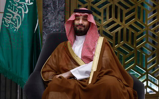Saudi Crown Prince and Prime Minister Mohammed bin Salman meets US Secretary of State Antony Blinken, not pictured, in Jeddah, Saudi Arabia, March 20, 2024. (Evelyn Hockstein/Pool Photo via AP) Saudi Crown Prince and Prime Minister Mohammed bin Salman meets US Secretary of State Antony Blinken, not pictured, in Jeddah, Saudi Arabia, March 20, 2024. (Evelyn Hockstein/Pool Photo via AP)