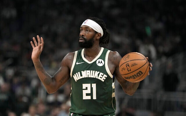 Milwaukee Bucks' Patrick Beverley during the first half of Game 5 of an NBA basketball series against the Indiana Pacers, April 30, 2024, in Milwaukee. (AP Photo/Morry Gash) Milwaukee Bucks' Patrick Beverley during the first half of Game 5 of an NBA basketball series against the Indiana Pacers, April 30, 2024, in Milwaukee. (AP Photo/Morry Gash)