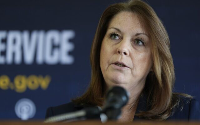 US Secret Service Director Kimberly Cheatle speaks during a Republican National Convention security news conference, June 6, 2024, in Milwaukee. (AP Photo/Morry Gash) US Secret Service Director Kimberly Cheatle speaks during a Republican National Convention security news conference, June 6, 2024, in Milwaukee. (AP Photo/Morry Gash)