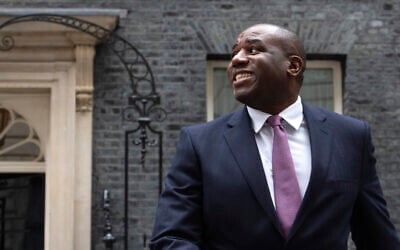 Britain's incoming Secretary of State for Foreign, Commonwealth and Development Affairs David Lammy leaves Downing Street in London, July 5, 2024. (AP Photo/Thomas Krych)
