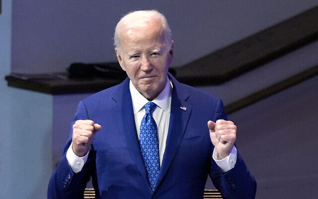 US President Joe Biden attends a church service at Mt. Airy Church of God in Christ, in Philadelphia, Pennsylvania, on July 7, 2024. (AP Photo/ Manuel Balce Ceneta) US President Joe Biden attends a church service at Mt. Airy Church of God in Christ, in Philadelphia, Pennsylvania, on July 7, 2024. (AP Photo/ Manuel Balce Ceneta)