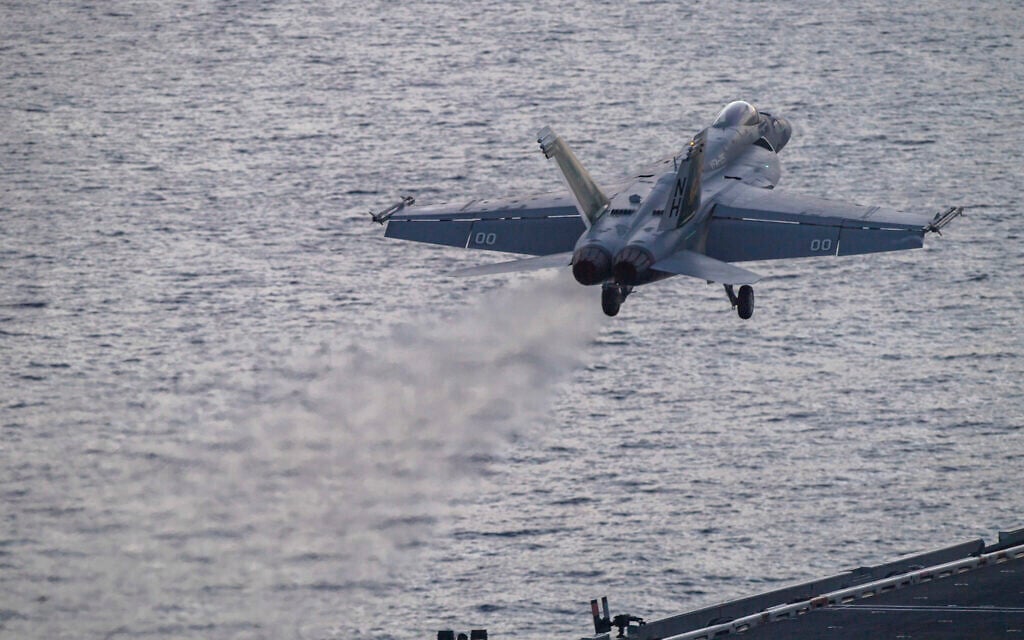 Another US fighter jet goes overboard from carrier in Red Sea