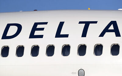 A Delta Air Lines jetliner is shown at Denver International Airport in Denver, June 26, 2019. (AP Photo/David Zalubowski, File)