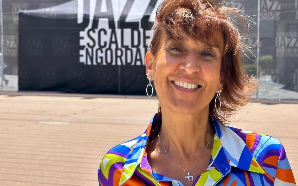 Mercedes Abitbol, 51, proudly wears her 'chai' necklace in the streets of Andorra, where she was born and has lived her whole life. (Larry Luxner/ JTA) Mercedes Abitbol, 51, proudly wears her 'chai' necklace in the streets of Andorra, where she was born and has lived her whole life. (Larry Luxner/ JTA)
