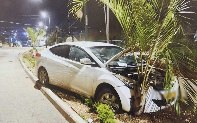 The scene of the killing of Petin Kiesel, cousin of the mayor of the northern Druze city of Maghar, March 9, 2024. (Israel Police)