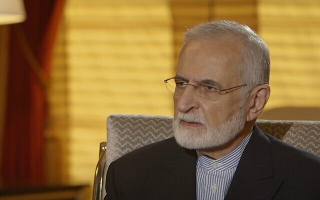 File: Iran's Kamal Kharrazi during a 2019 interview with Al Jazeera (Video screenshot; used in accordance with Clause 27a of the Copyright Law)