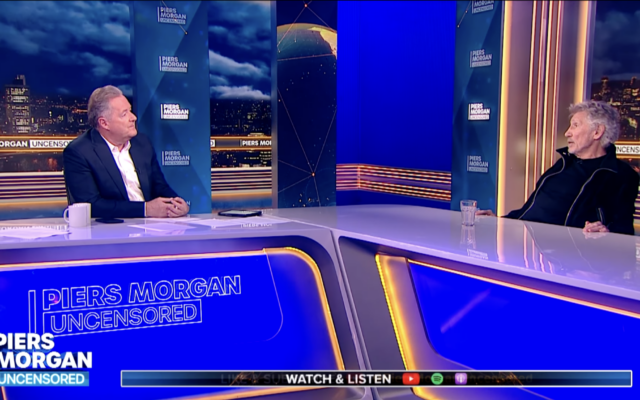 Piers Morgan (L) interviews former Pink Floyd frontman Roger Waters (R) in an interview uploaded July 2, 2024. (Screen capture via YouTube) Piers Morgan (L) interviews former Pink Floyd frontman Roger Waters (R) in an interview uploaded July 2, 2024. (Screen capture via YouTube)