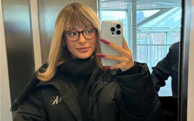 Eden Golan in disguise while in Malmo, Sweden, for the 2024 Eurovision Song Contest, in a picture published to social media on July 11, 2024. (Instagram/Eden Golan, used in accordance with Clause 27a of the Copyright Law)