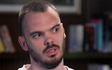 Andrey Kozlov speaks to Channel 12 in a clip that aired July 8, 2024. (Screen capture/Channel 12)