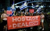 Thousands of protesters on Begin Road in Tel Aviv on July 7, 2024 call for an immediate hostage-ceasefire deal. (Credit: Danor Aharon)