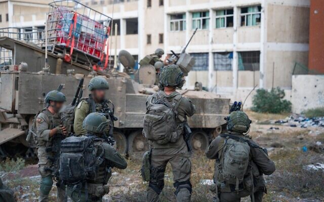 IDF troops are seen operating in Gaza City in this handout photo from July 20, 2024. (IDF Spokesperson) IDF troops are seen operating in Gaza City in this handout photo from July 20, 2024. (IDF Spokesperson)