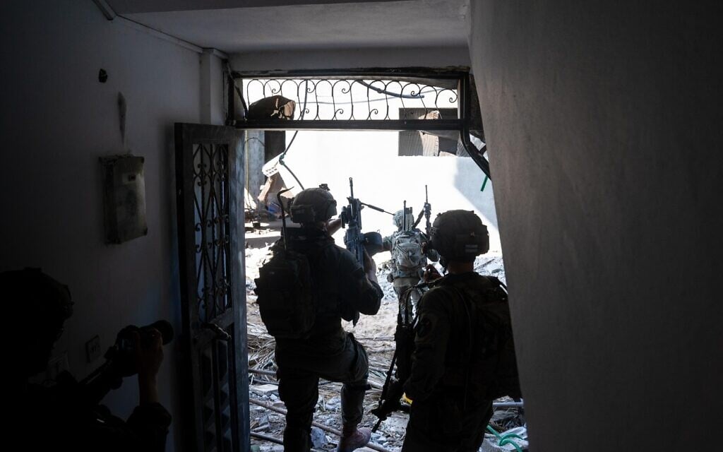 IDF troops of the 98th Division are seen operating in Gaza Strip, in a handout photo published July 30, 2024. (Israel Defense Forces)