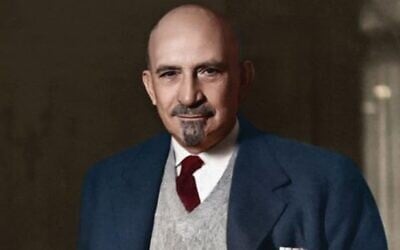Inset from 'Chaim Weizmann: A Biography,' published in May 2024. (courtesy)