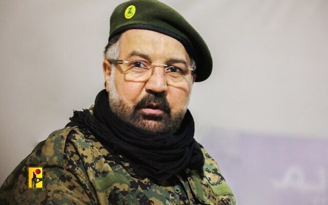 Fuad Shukr, Hezbollah's most senior military commander who was killed in an Israeli strike on Beirut on July 30, 2024, is seen in an undated photo. (Hezbollah media office)