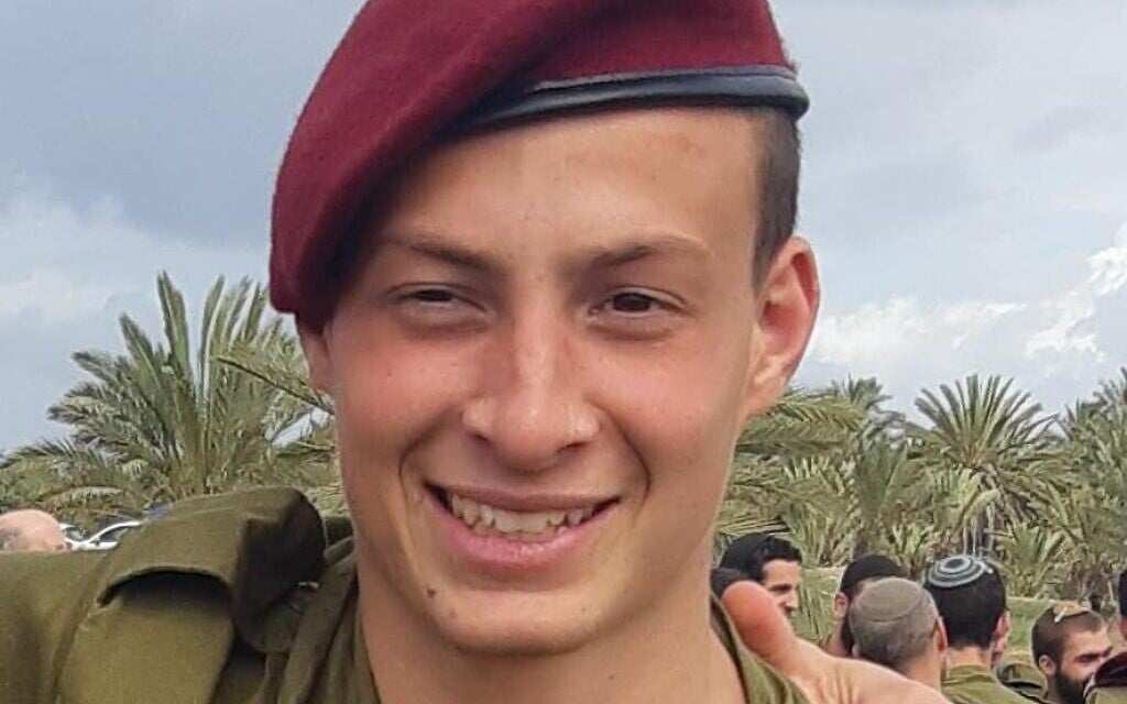 Sgt. Omer Ginzburg, 19: Paratrooper, sports lover who ‘spread light’