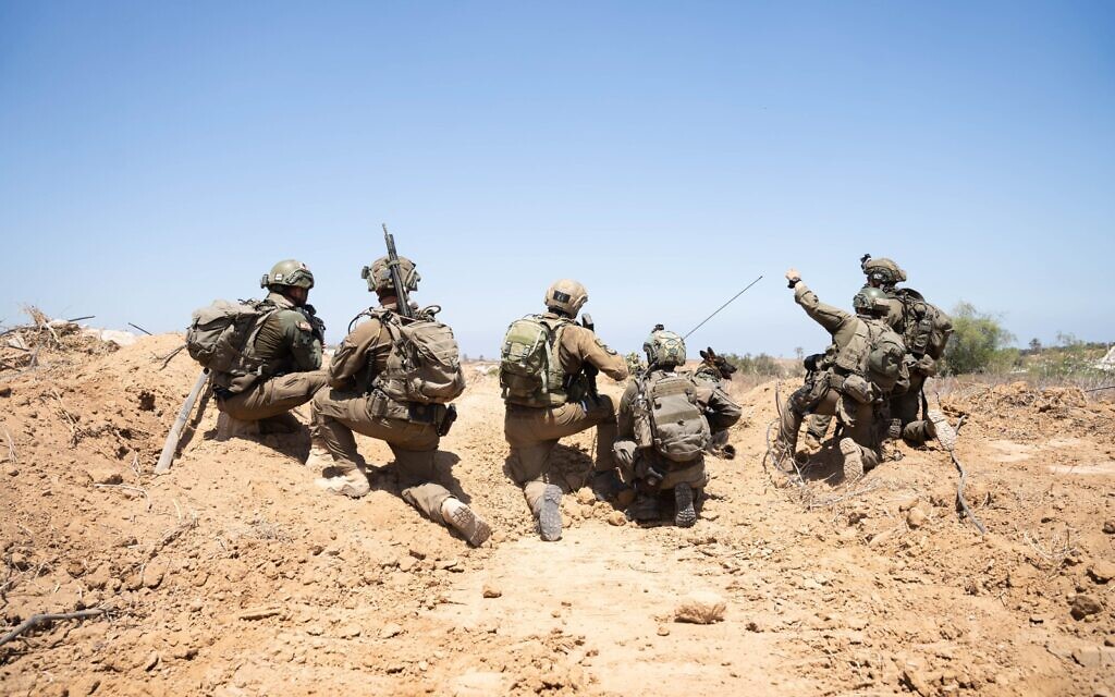 IDF troops operate in the Gaza Strip, in images released on August 4, 2024. (Israel Defense Forces)
