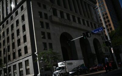 Picture showing the City Council building in downtown Pittsburgh, Pennsylvania, on June 2, 2017. (Eric Baradat / AFP)