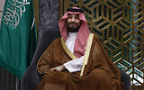 Saudi Crown Prince Mohammed bin Salman meets with US Secretary of State Antony Blinken (not pictured) in Jeddah, Saudi Arabia, on March 20, 2024. (Evelyn Hockstein / Pool / AFP)