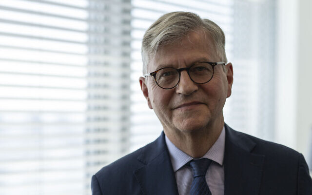 File: United Nations Under-Secretary-General for Peace Operations Jean-Pierre Lacroix speaks poses for a portrait in his office at the UN headquarters in New York City on May 21, 2024. (ANGELA WEISS / AFP)
