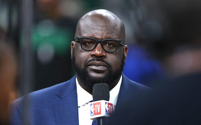 Shaquille O'Neal speaks at the 2024 NBA Finals in Boston, Massachusetts, June 9, 2024. (Adam Glanzman/Getty Images North America /Getty Images via AFP) Shaquille O'Neal speaks at the 2024 NBA Finals in Boston, Massachusetts, June 9, 2024. (Adam Glanzman/Getty Images North America /Getty Images via AFP)