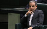 Abbas Araghchi attends a parliament session in the capital Tehran, on August 17, 2024, as Iran's president defends his cabinet selection. (Atta Kenare/AFP)