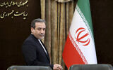 Iranian Deputy Foreign Minister Abbas Araghchi attends a press briefing in Tehran, Iran, Sunday, July 7, 2019. (AP Photo/Ebrahim Noroozi)