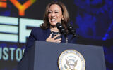 US Vice President Kamala Harris delivers remarks at a Sigma Gamma Rho sorority gathering in Houston, July 31, 2024, in Houston. (AP Photo/LM Otero, File)