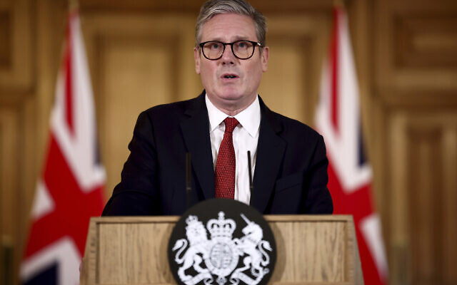 Britain's Prime Minister Keir Starmer speaks during a press conference at 10 Downing Street, London, England, on August 1, 2024, following clashes after the Southport stabbing. (Henry Nicholls/ Pool Photo via AP) Britain's Prime Minister Keir Starmer speaks during a press conference at 10 Downing Street, London, England, on August 1, 2024, following clashes after the Southport stabbing. (Henry Nicholls/ Pool Photo via AP)