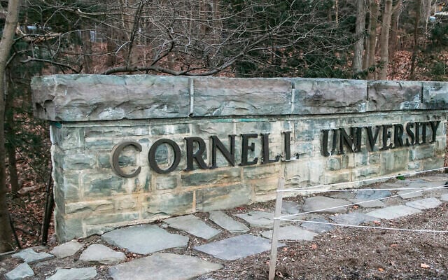 A Cornell University sign is seen on the Ivy League school's campus, January 14, 2022, in Ithaca, New York. (AP Photo/Ted Shaffrey, File) A Cornell University sign is seen on the Ivy League school's campus, January 14, 2022, in Ithaca, New York. (AP Photo/Ted Shaffrey, File)