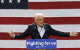 Democratic Rep. Bill Pascrell of New Jersey stumps for then-US presidential candidate Hillary Clinton (not pictured) at the at Passaic County Community College in Paterson, New Jersey, on May 13, 2016. (AP Photo/Julio Cortez, File)
