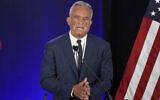Independent presidential candidate Robert F. Kennedy Jr. announces he is suspending his presidential campaign at a news conference Friday, August 23, 2024, in Phoenix, Arizona. (AP Photo/Darryl Webb)