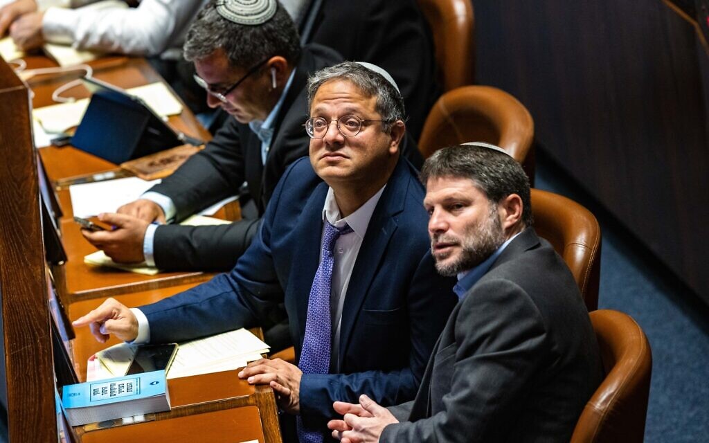 Smotrich vows new settlements, Ben Gvir expresses 'contempt' as UK to  sanction them | The Times of Israel