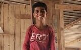 Faraj Easem, 12, was found dead near Tel Sheva on August 13, 2024. (Israel Police)
