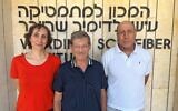 From left to right: Professors Ruth Heller, Yoav Benjamini and Daniel Yekutieli of Tel Aviv University's Department of Statistics and Operations Research, in an image released August 6, 2024. (courtesy)