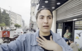 Gazan filmmaker and activist Bisan Owda is seen in her report for AJ+, 'It's Bisan from Gaza and I'm Still Alive,' published November 4, 2023. (Screen capture via YouTube, used in accordance with Clause 27a of the Copyright Law)