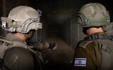 IDF Chief of Staff Lt. Gen. Herzi Halevi (right) views a tunnel found along the Philadelphi Corridor in southern Gaza's Rafah, August 14, 2024. (Israel Defense Forces)