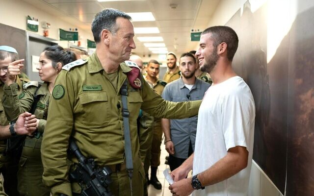 IDF Chief of Staff Lt. Gen. Herzi Halevi speaks to new conscripts at the Tel Hashomer base in central Israel, August 15, 2024. (Israel Defense Forces)