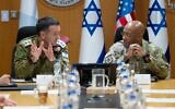 IDF Chief of Staff Lt. Gen. Herzi Halevi (left) and Chairman of the Joint Chiefs of Staff, Gen. Charles Q. Brown, Jr,. August 26, 2024 (Israel Defense Forces)