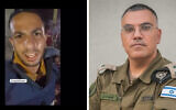 Left to right: Al Jazeera presenter Anas al-Sharif (L) is seen in a screen capture from an Al-Jazeera broadcast, via N12 (used in accordance with Clause 27a of the Copyright Law), Israel Defense Forces Arabic spokesman Avichay Adraee (Courtesy).