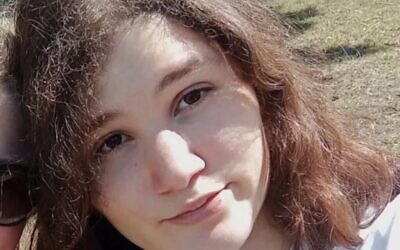Hodaya Levy, 13, in an image released by the Israeli Police on August 20, 2023. (courtesy)