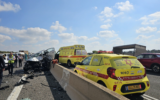 The scene of a deadly crash on Route 2 on August 15, 2024. (Courtesy: Magen David Adom)