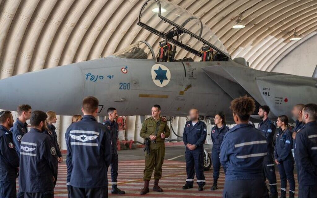 IDF Chief of Staff Lt. Gen. Herzi Halevi speaks to troops at Tel Nof Airbase, August 7, 2024. (Israel Defense Forces)