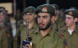 Sgt. Ori Ashkenazi Nechemya, 19, was killed in battle in the Gaza Strip on August 22, 2024. (Israel Defense Forces)