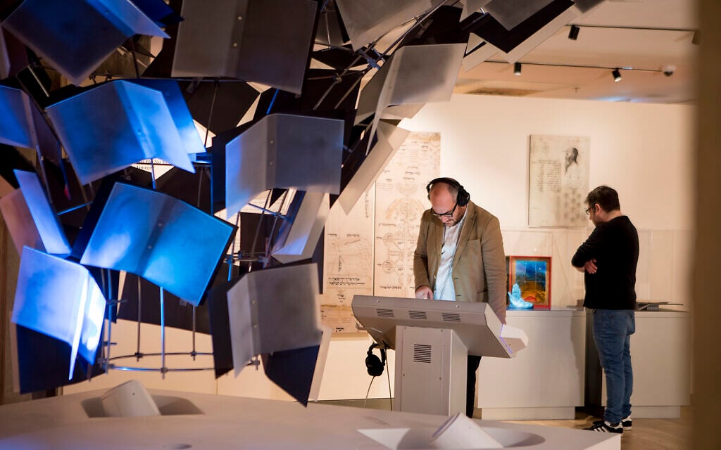 A display at the Anu Museum of the Jewish People in Tel Aviv, part of its Jewish Resilience Project. (Roni Caanani/courtesy) A display at the Anu Museum of the Jewish People in Tel Aviv, part of its Jewish Resilience Project. (Roni Caanani/courtesy)