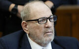 Harvey Weinstein, center, appears in criminal court in New York, September 18, 2024. (AP Photo/Seth Wenig, Pool)