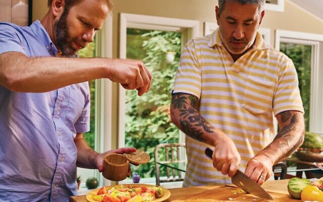 Steven Cook and Michael Solomonov shot the pictures for 'Zahav Home' in Solomonov's Philadelphia house. (Courtesy CookNSolo/via JTA)